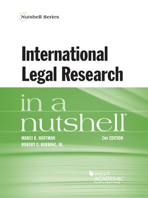 cover image of International Legal Research in a Nutshell